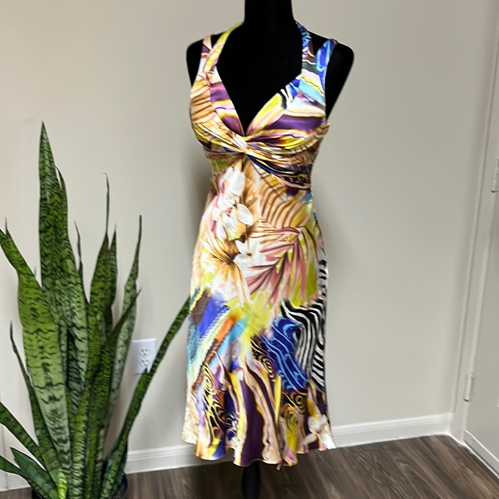 Mary L. Couture Silk Fit & Flare Silhouette. Preowned